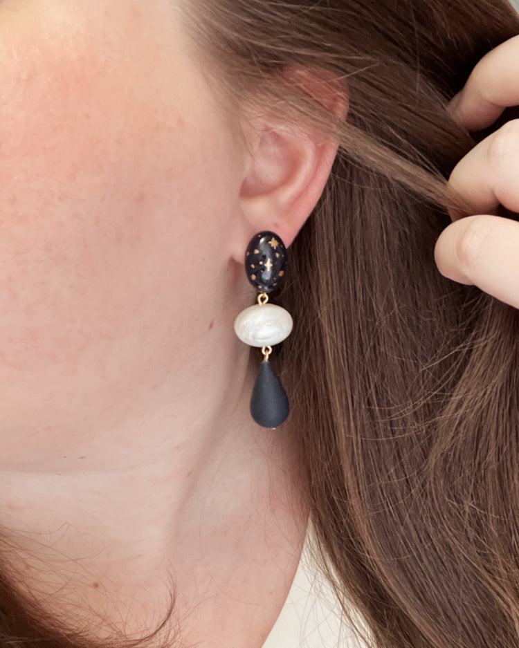 No. 16 | Beaded Night Sky Earrings