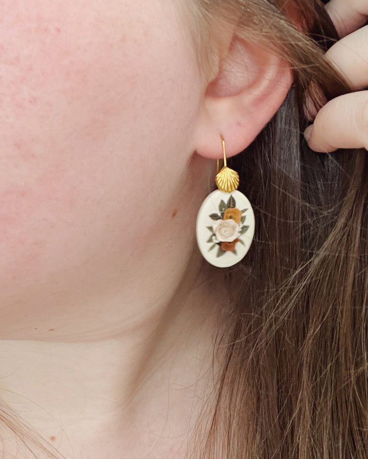 Boho Rose Bouquet Earrings