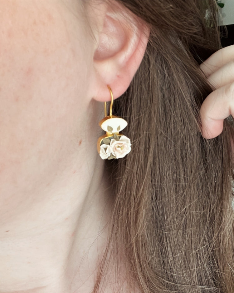 No. 2 | 2 Tiered Peony Earrings
