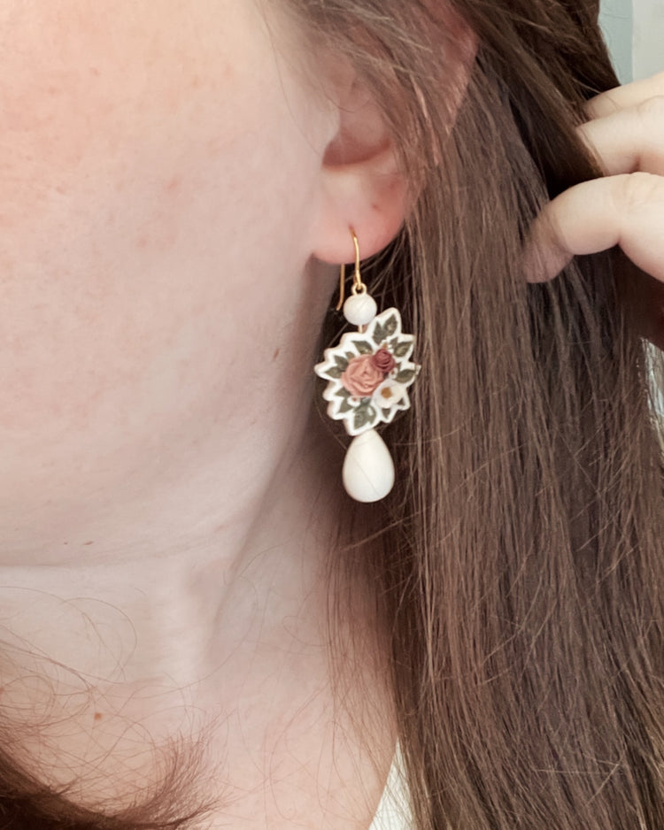 No. 9 | Beaded Bouquet Earrings