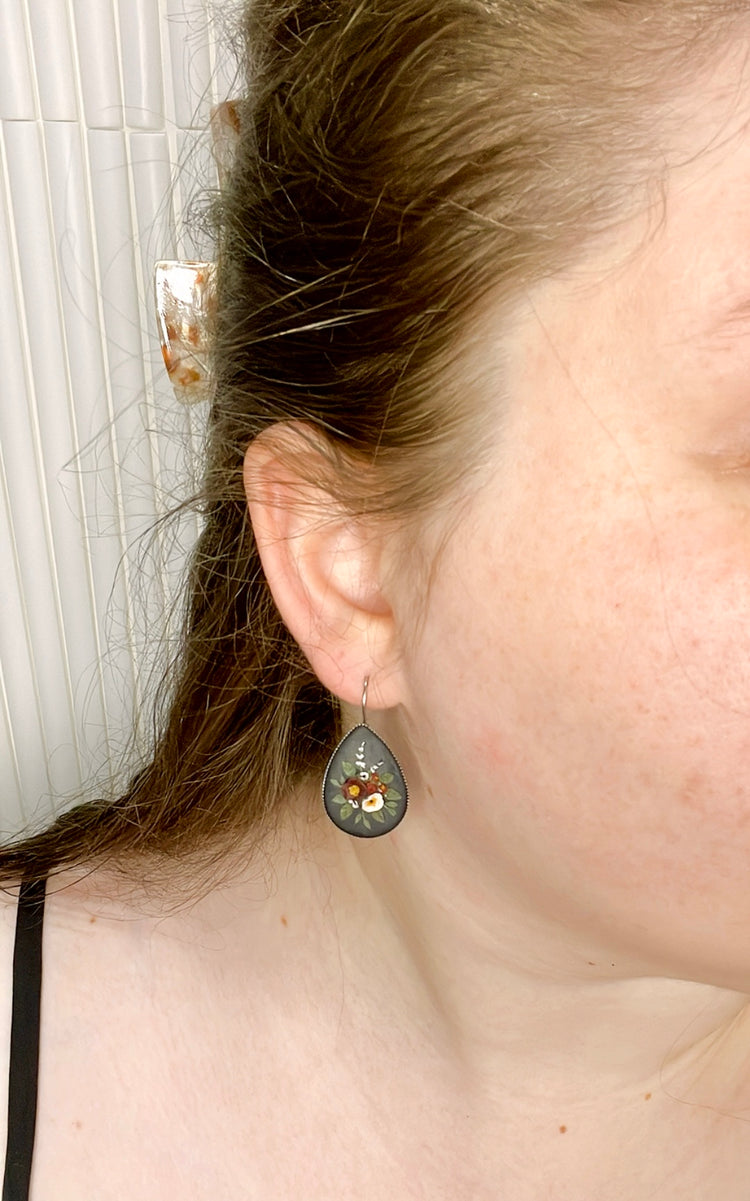 23- Embedded Berry Bouquet Earrings
