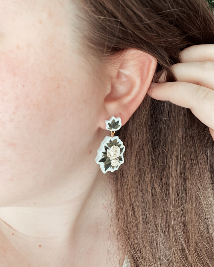 Re-Imagined Peony Earrings