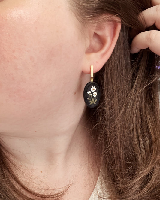 12 | Lined Daisy Earrings