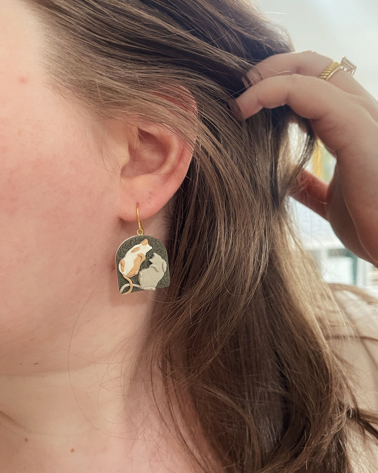 Custom Kitty Earrings