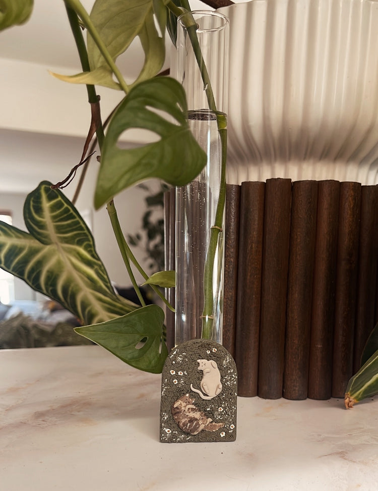 Custom Kitty Plant Tube
