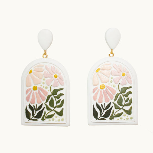 Floral Painted Earrings  | June 2024