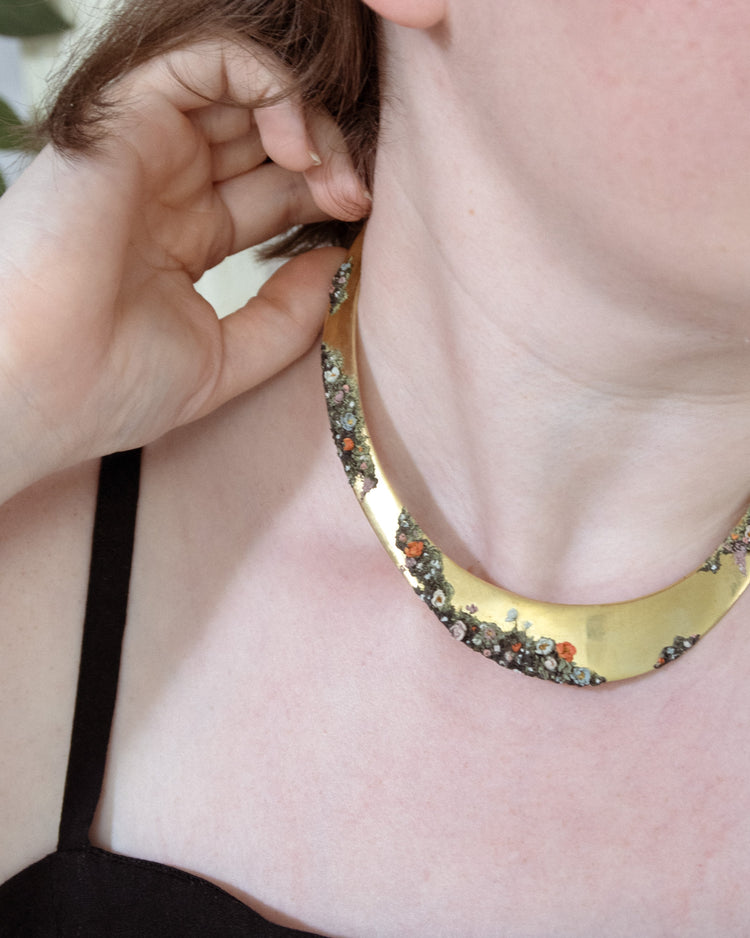 Vintage Brass Choker, Re-imagined | Winding Ivy No. 13