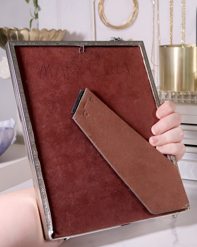 Large Vintage Silver Ornate Frame | Custom Bouquet Spot