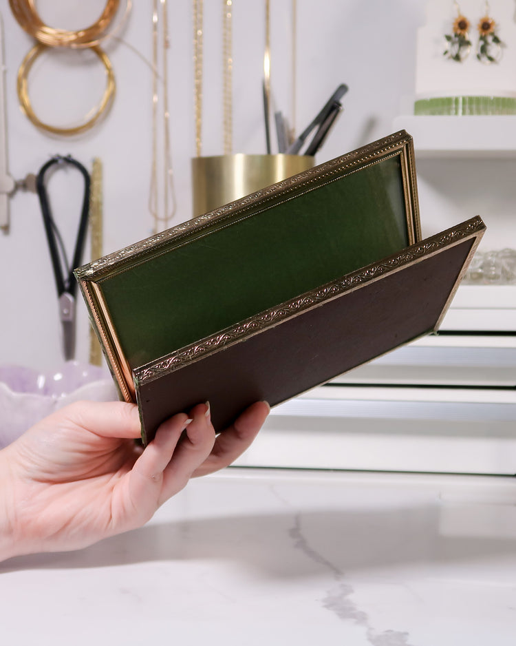 Vintage Double-Pane Frame | Custom Bouquet Sculpture