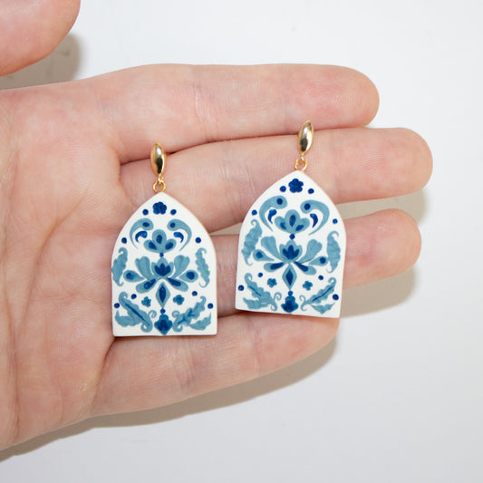 Blue Willow Earrings 01