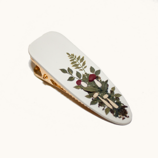 Mushroom Forest Hair Clip