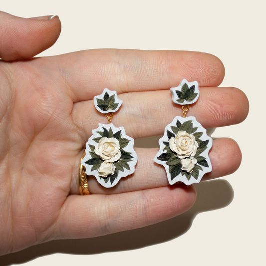 Re-Imagined Peony Earrings