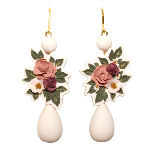 No. 9 | Beaded Bouquet Earrings