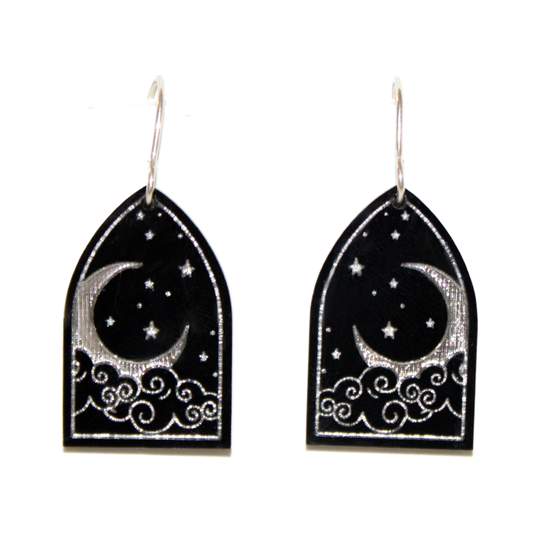 No. 1 | Silver Night Sky Earrings