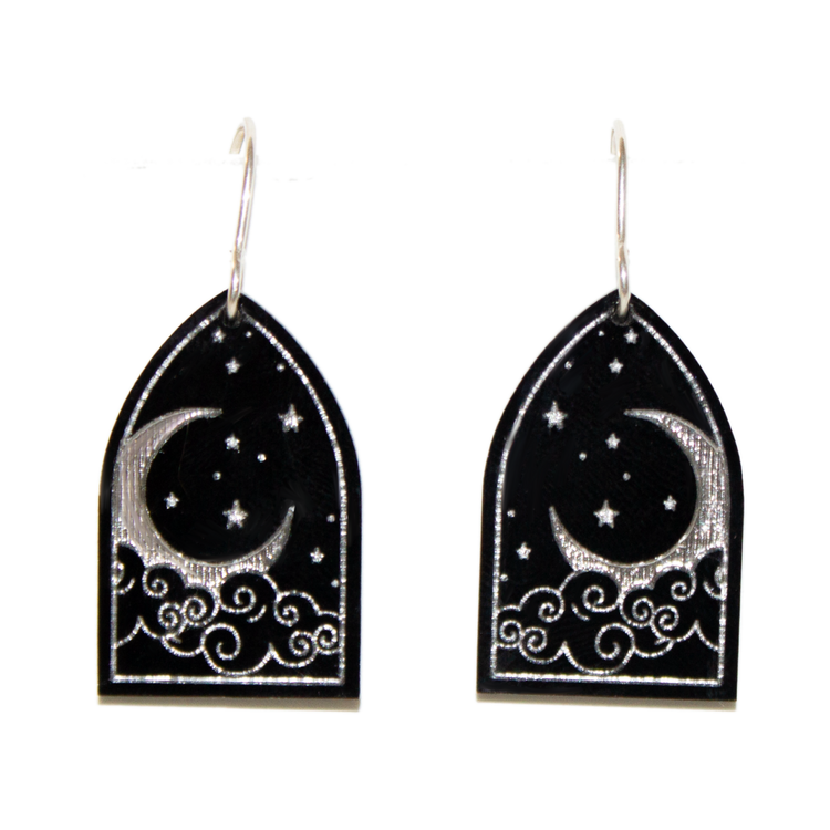 No. 1 | Silver Night Sky Earrings