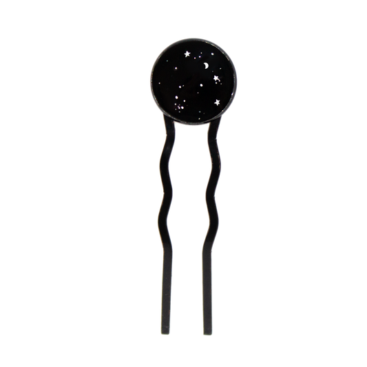 No. 7 | Black Night Sky Hair Pin