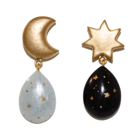 No. 12 | Mismatched Day/Night Earrings