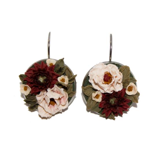 No. 3 | Dahlia + Peony Earrings