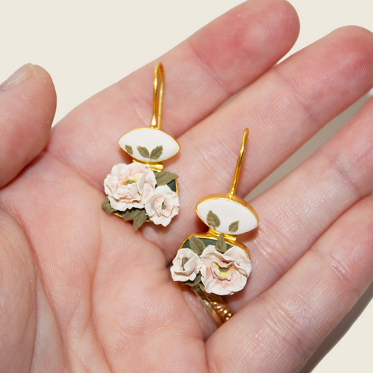 No. 2 | 2 Tiered Peony Earrings