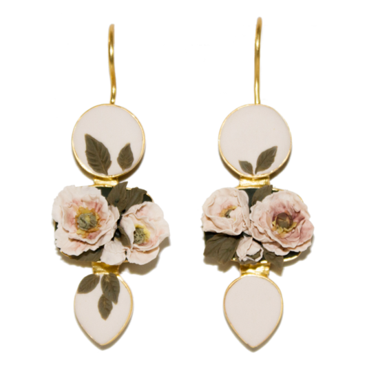 No. 1 | 3 Tiered Peony Earrings