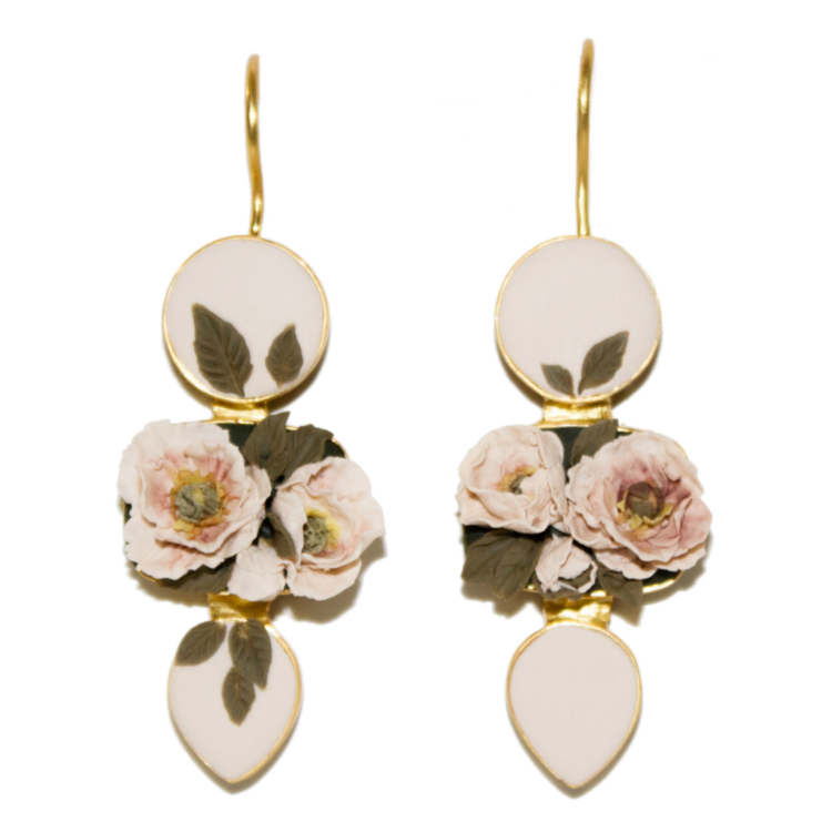 No. 1 | 3 Tiered Peony Earrings