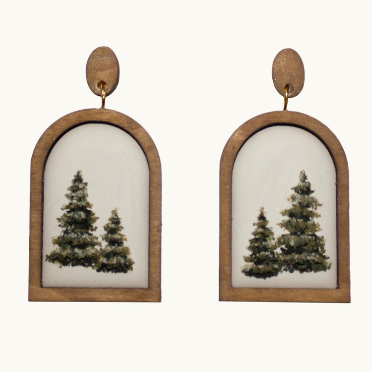 Framed Tree Farm Earrings