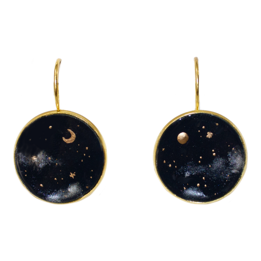No. 4 | Gold Night Sky Earrings
