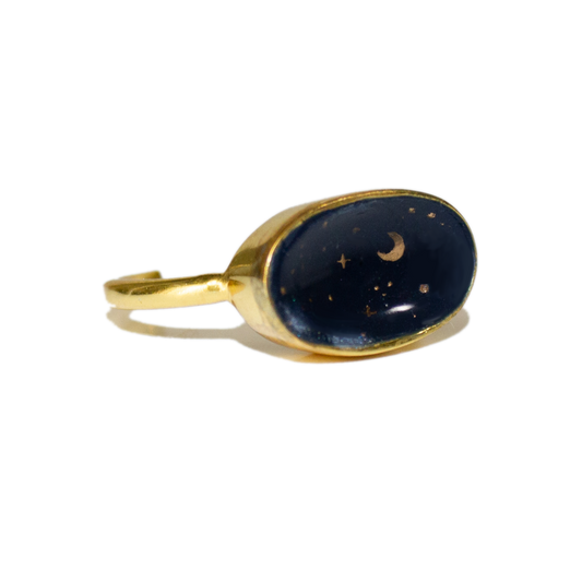 No. 25 | Gold Night Sky Ring