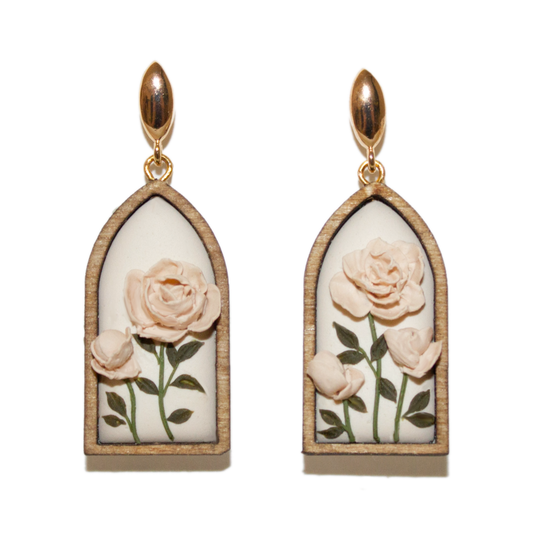 35 | Framed Peony Garden | Small Cathedral Arch