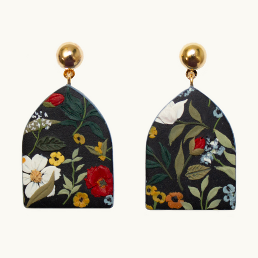 Dome Fall Slab Earrings | September 2023