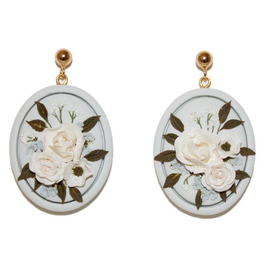 22 | Peony + Rose Bouquet Earrings