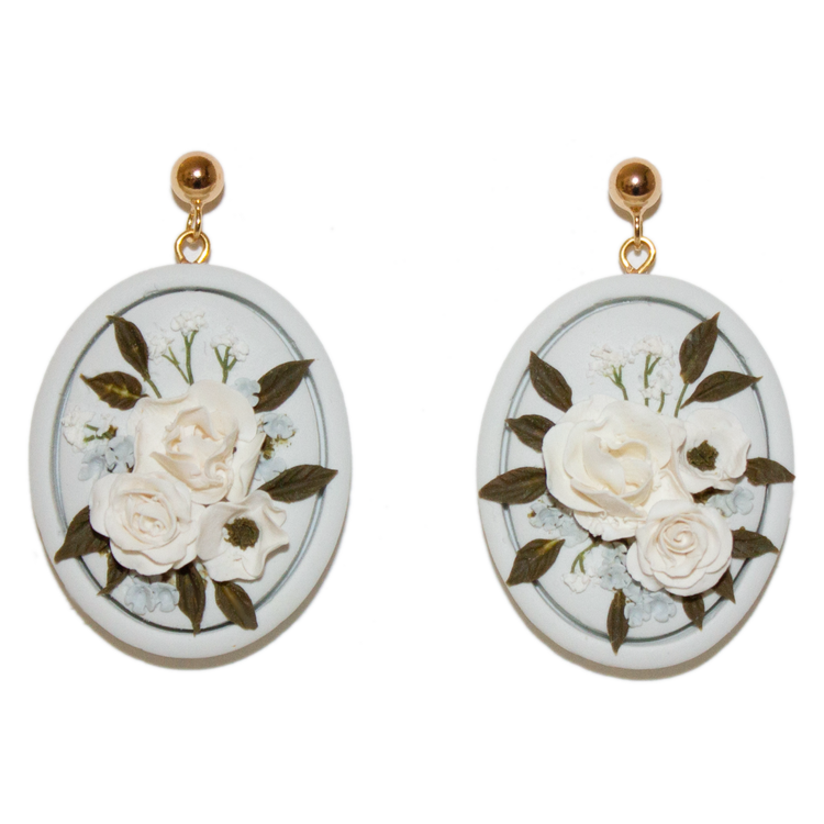 22 | Peony + Rose Bouquet Earrings