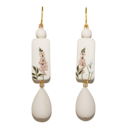 10 | Beaded Foxglove Earrings