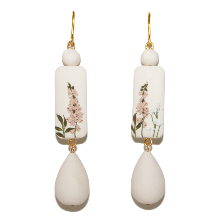 10 | Beaded Foxglove Earrings