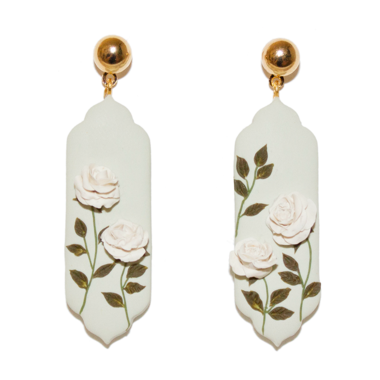 25 | Sage Rose Garden Earrings
