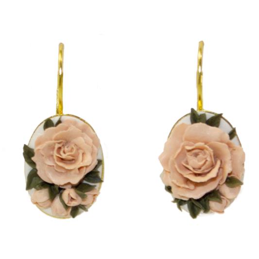 04 | Pink Peony Earrings