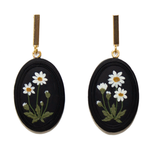 12 | Lined Daisy Earrings
