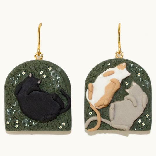 Custom Kitty Earrings