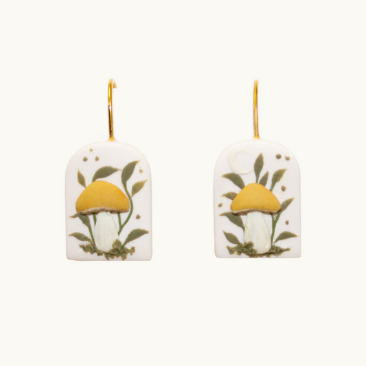 Mini Berry Mushroom Earrings