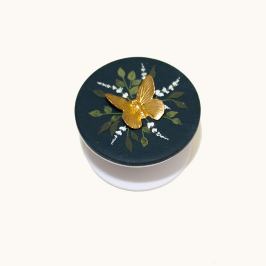 Navy Butterfly Phone Grip