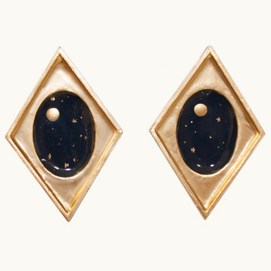 Looking Glass Earrings | Diamond