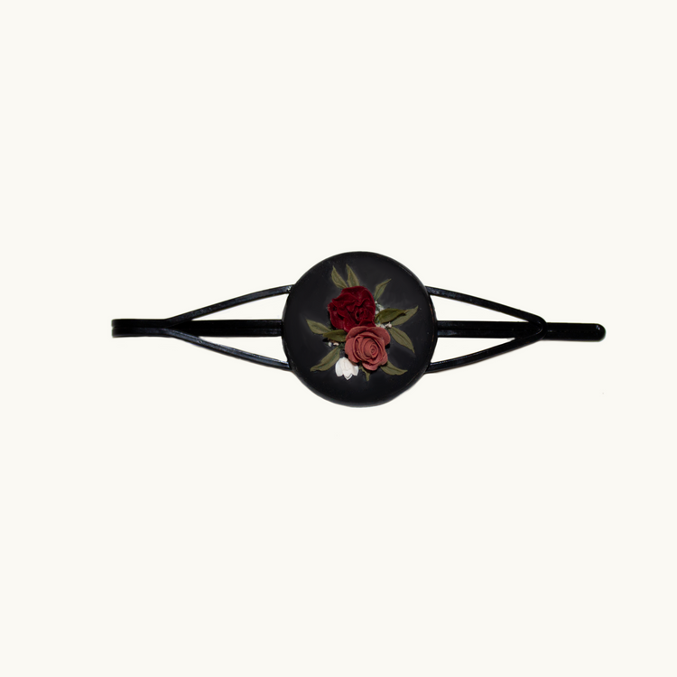 Black Bouquet Hair Clip