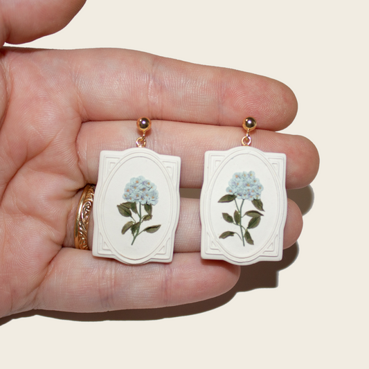 Vintage Hydrangea Earrings