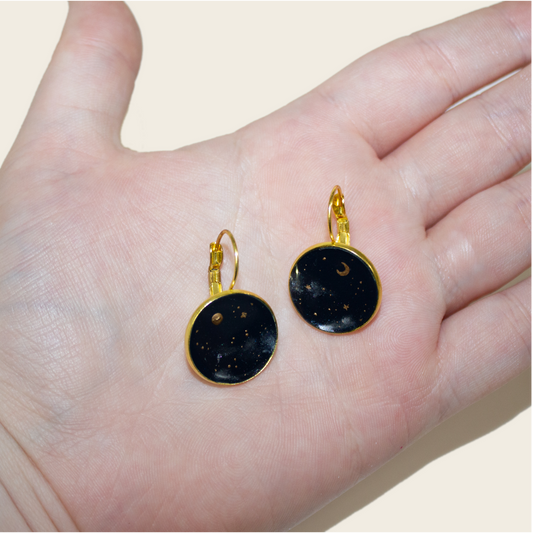 No. 4 | Gold Night Sky Earrings