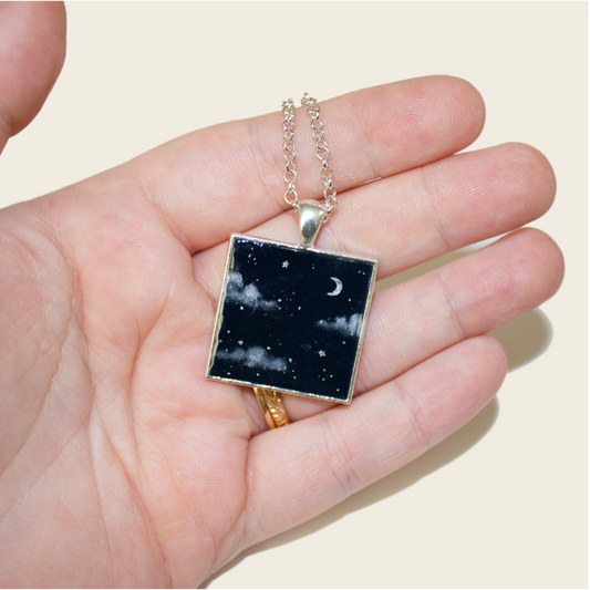 No. 22 | Silver Night Sky Necklace
