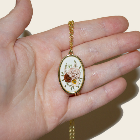 01 | Peony + Foxglove Pendant