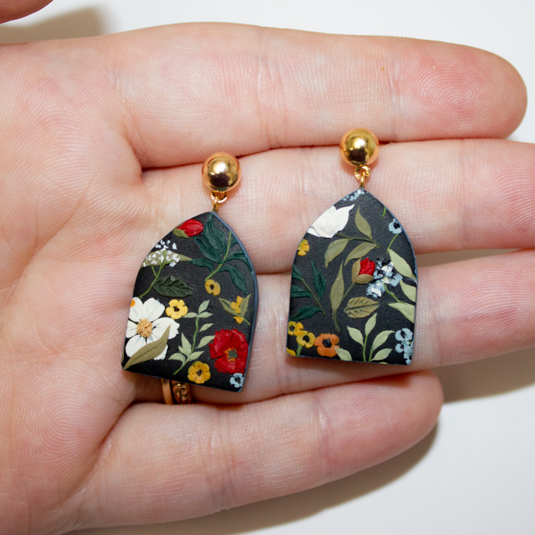 Dome Fall Slab Earrings | September 2023