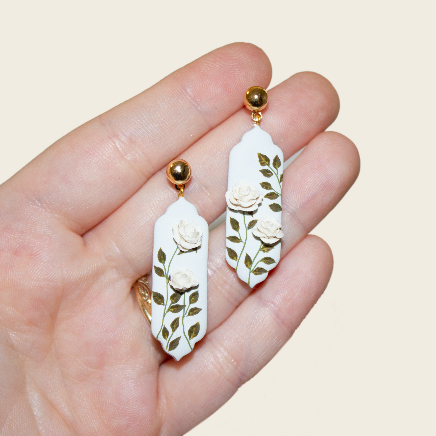 19 | Powder Blue Rose Garden Earrings