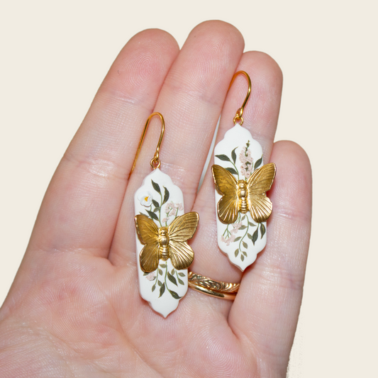 08 | Butterfly + Foxglove Earrings