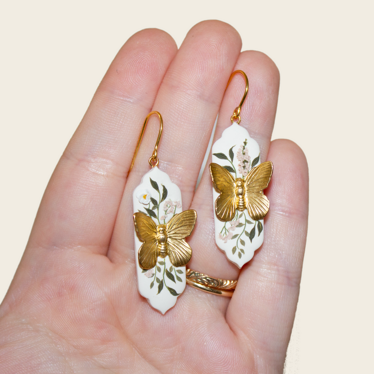 08 | Butterfly + Foxglove Earrings